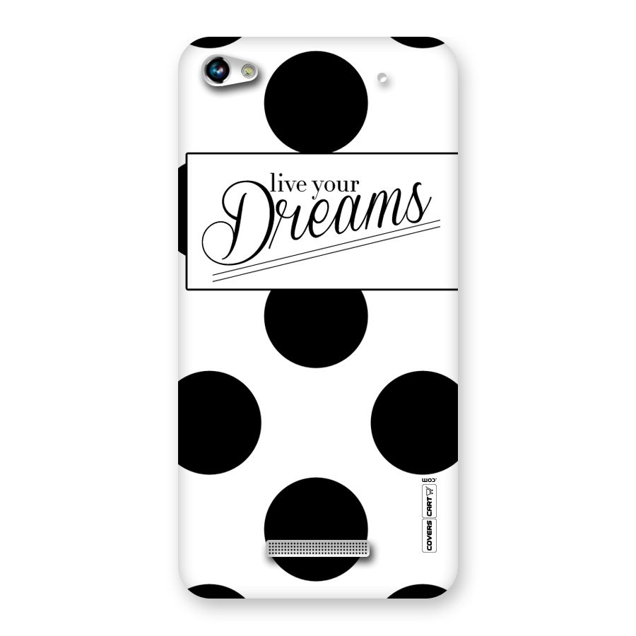 Live Your Dreams Back Case for Micromax Hue 2