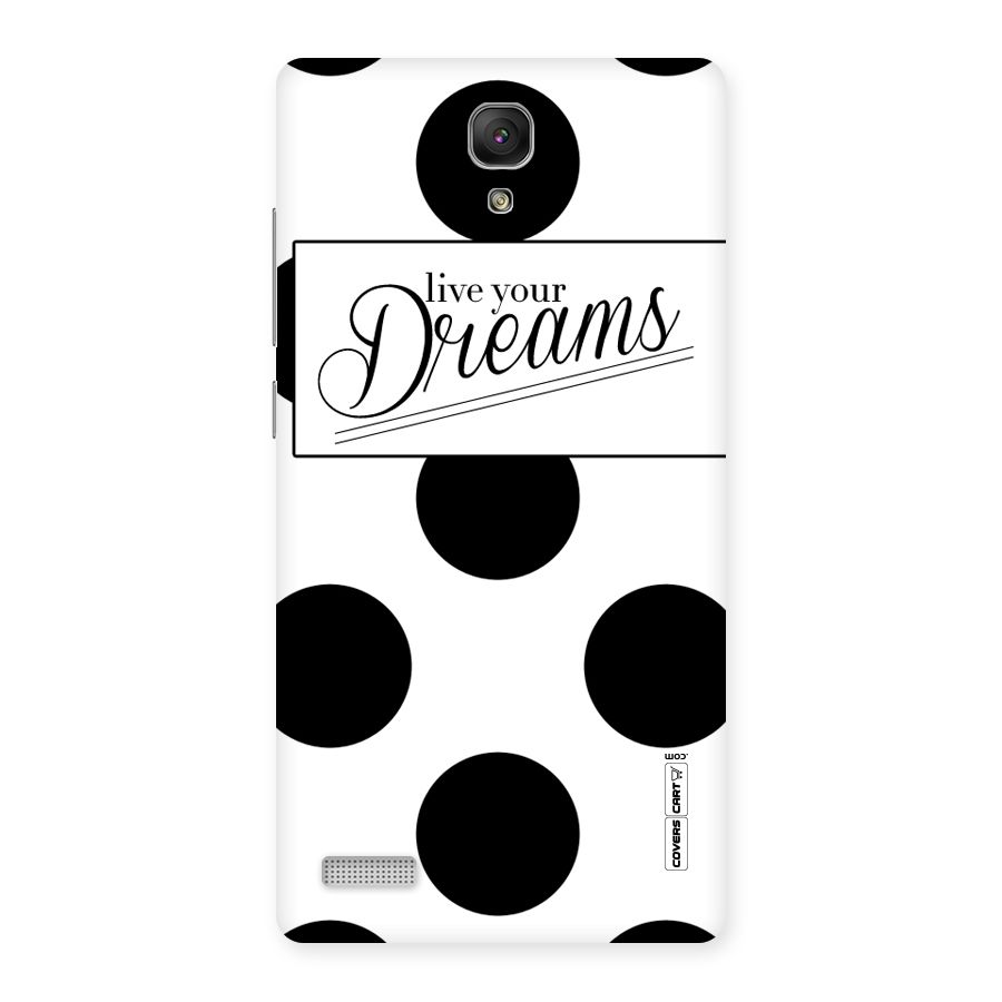 Live Your Dreams Back Case for Redmi Note Prime