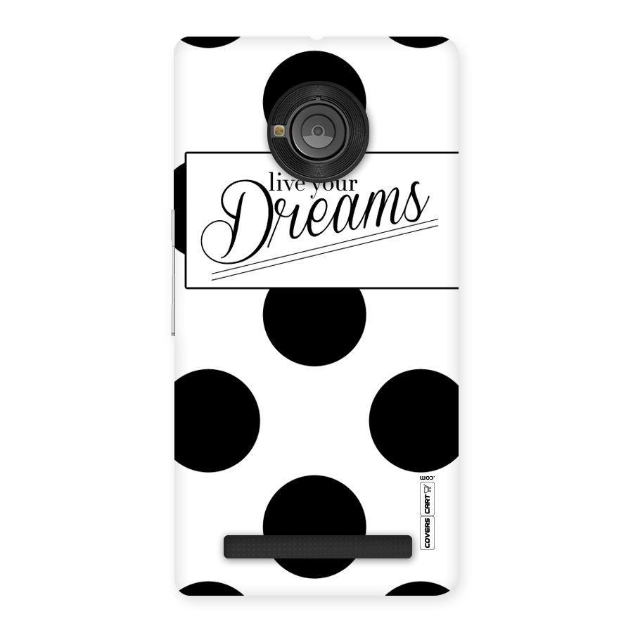 Live Your Dreams Back Case for Yu Yuphoria
