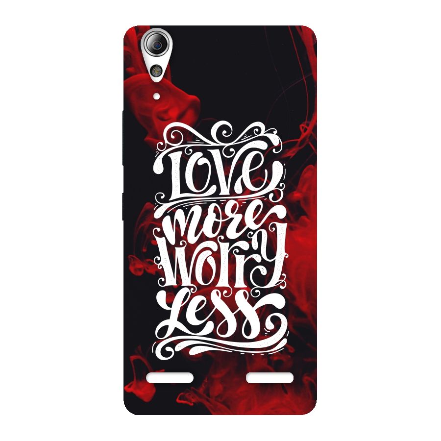 Love More Worry Less Back Case for Lenovo A6000