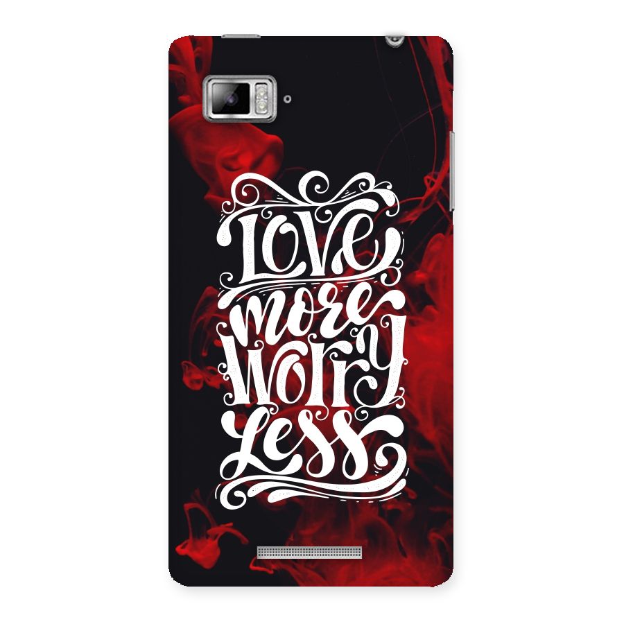 Love More Worry Less Back Case for Lenovo Vibe Z K910