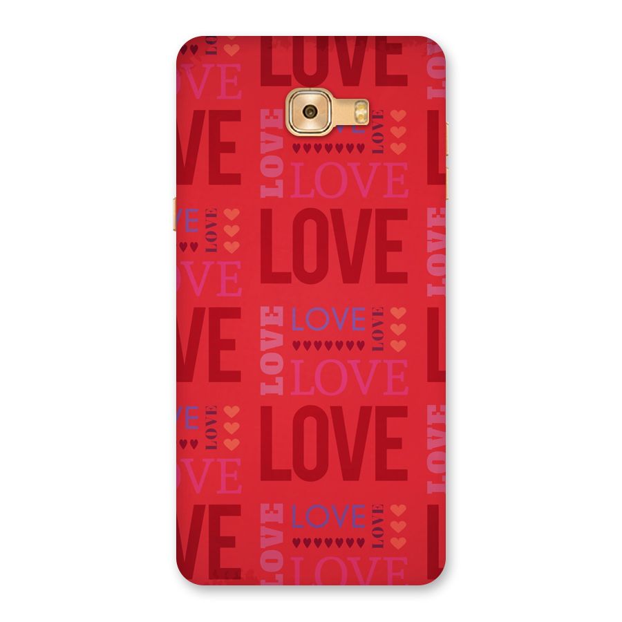 Love Pattern Back Case for Galaxy C9 Pro