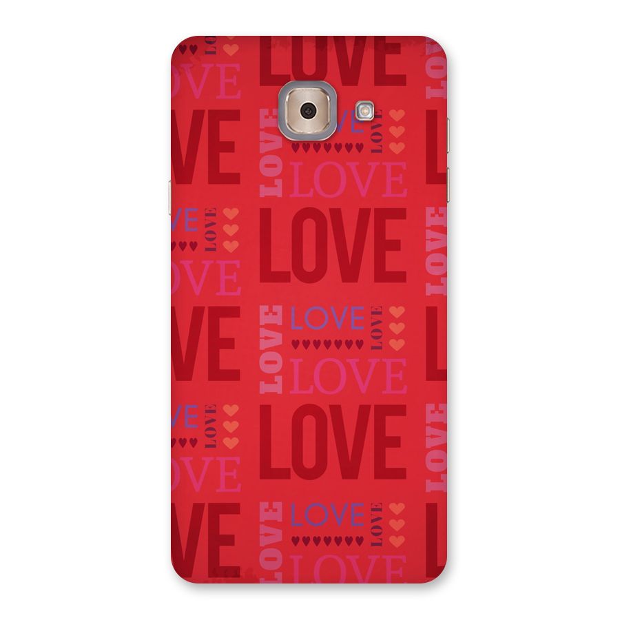 Love Pattern Back Case for Galaxy J7 Max