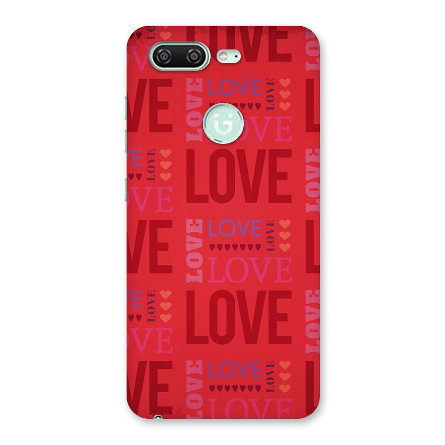 Love Pattern Back Case for Gionee S10