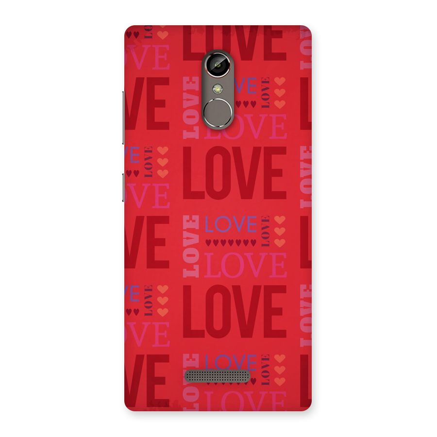 Love Pattern Back Case for Gionee S6s