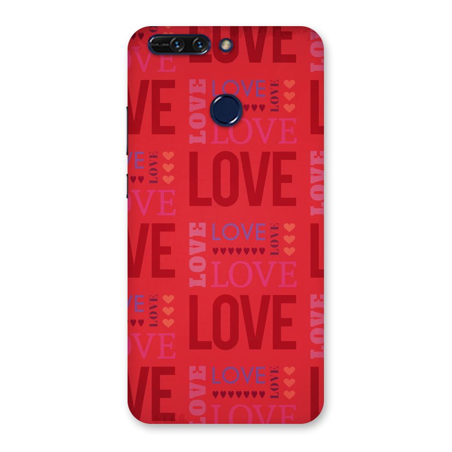 Love Pattern Back Case for Honor 8 Pro