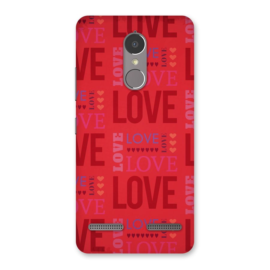 Love Pattern Back Case for Lenovo K6