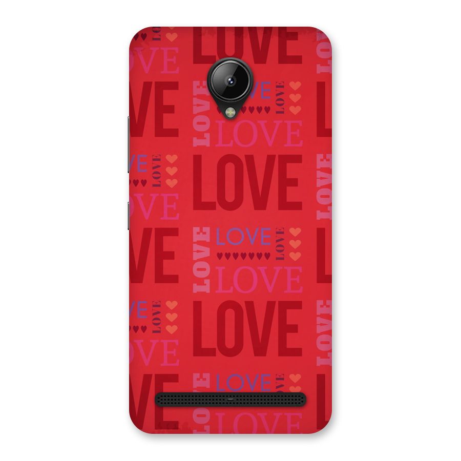 Love Pattern Back Case for Lenovo C2