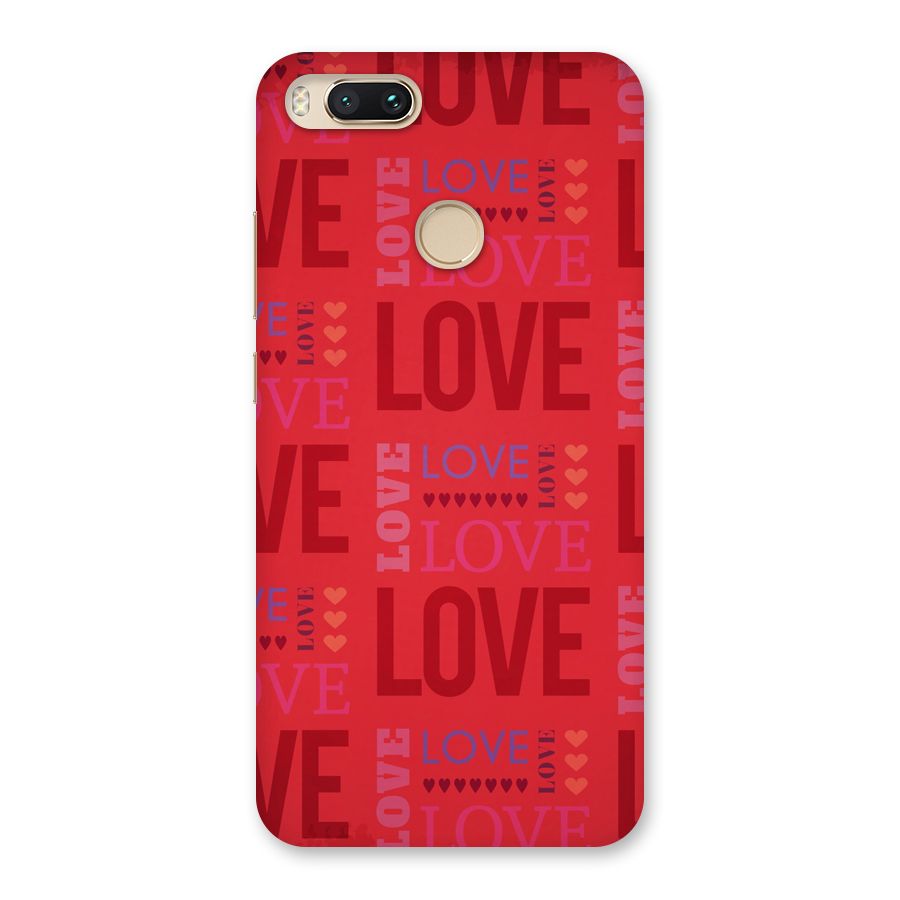 Love Pattern Back Case for Mi A1