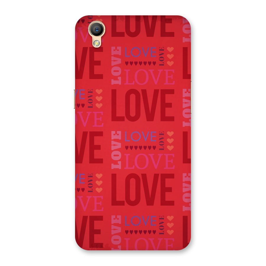 Love Pattern Back Case for Oppo A37