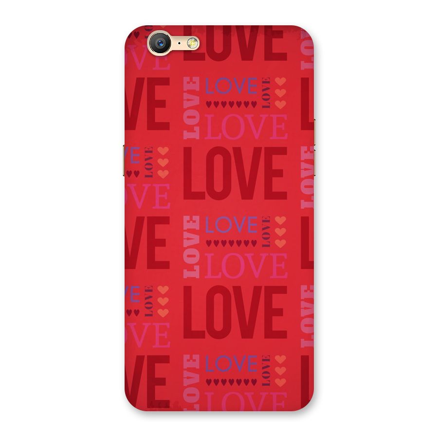 Love Pattern Back Case for Oppo A57