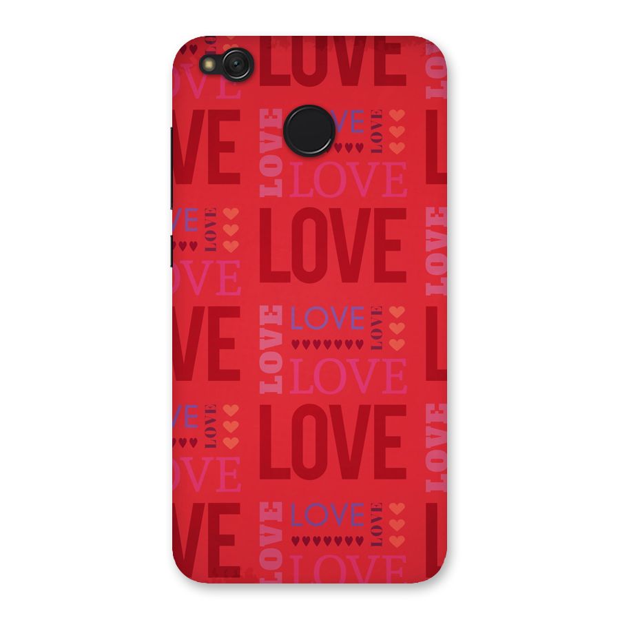 Love Pattern Back Case for Redmi 4