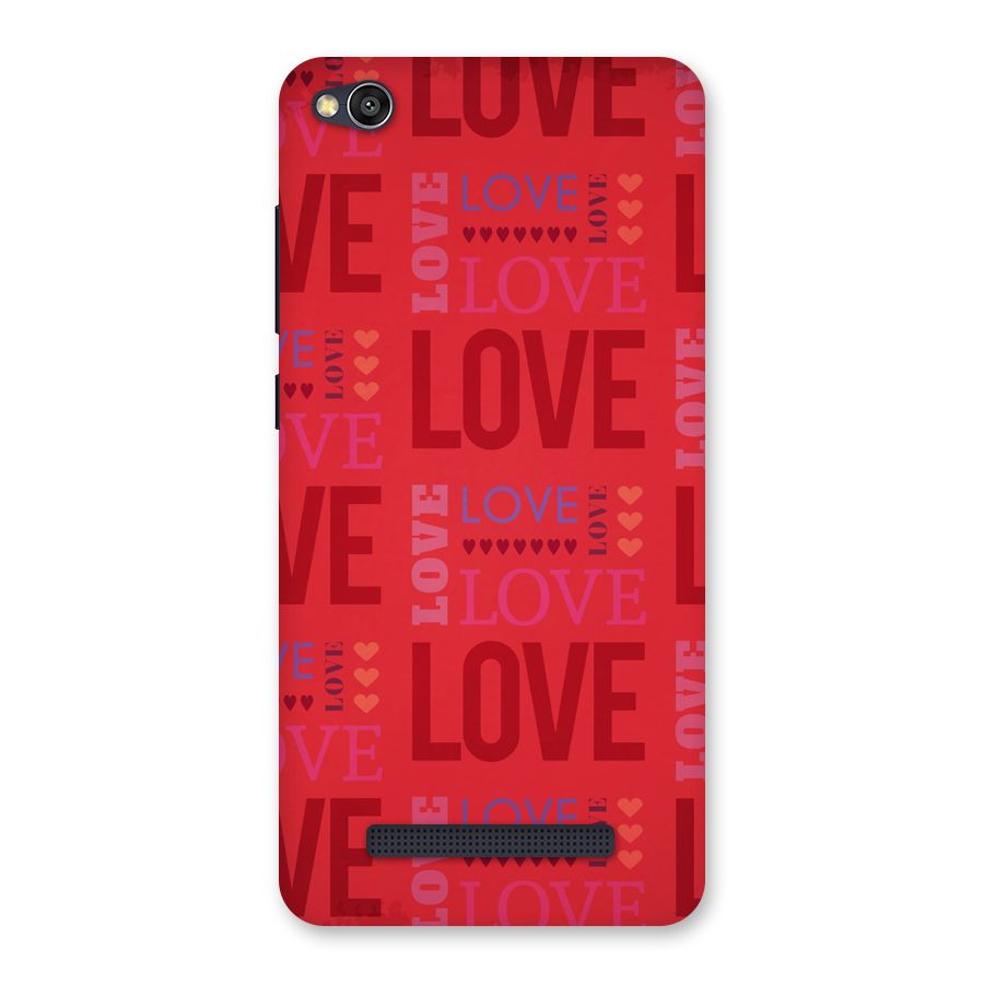 Love Pattern Back Case for Redmi 4A