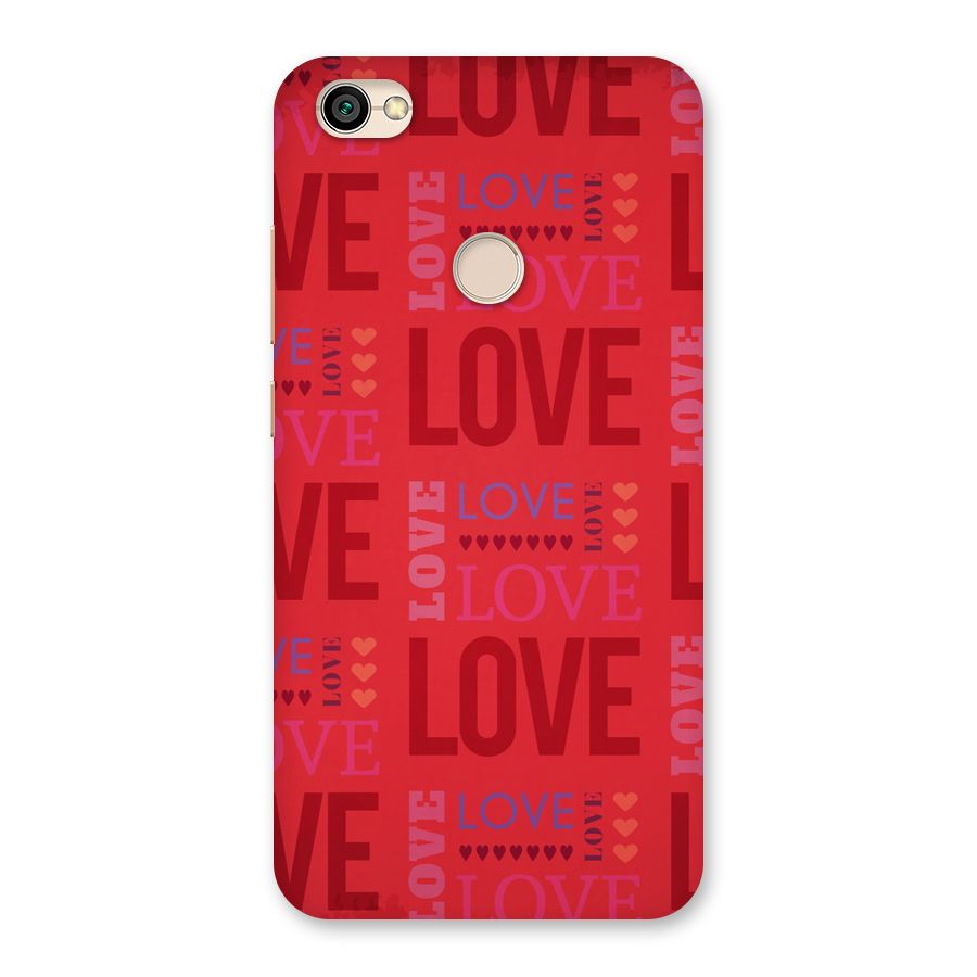 Love Pattern Back Case for Redmi Y1 2017
