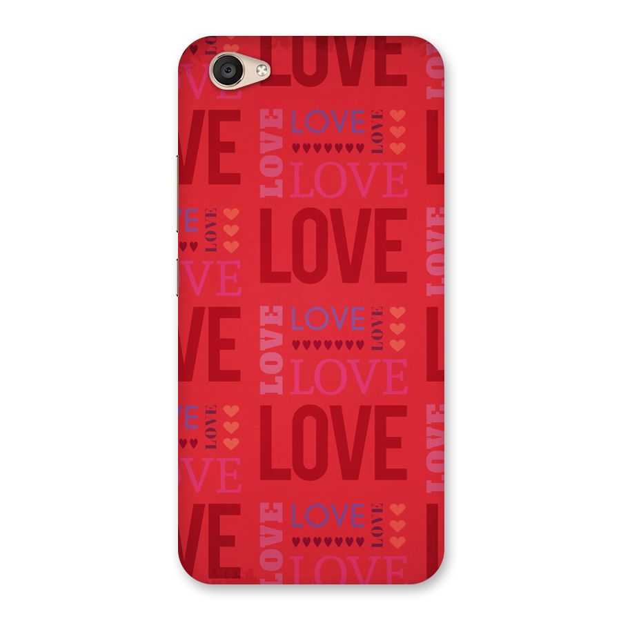 Love Pattern Back Case for Vivo V5 Plus