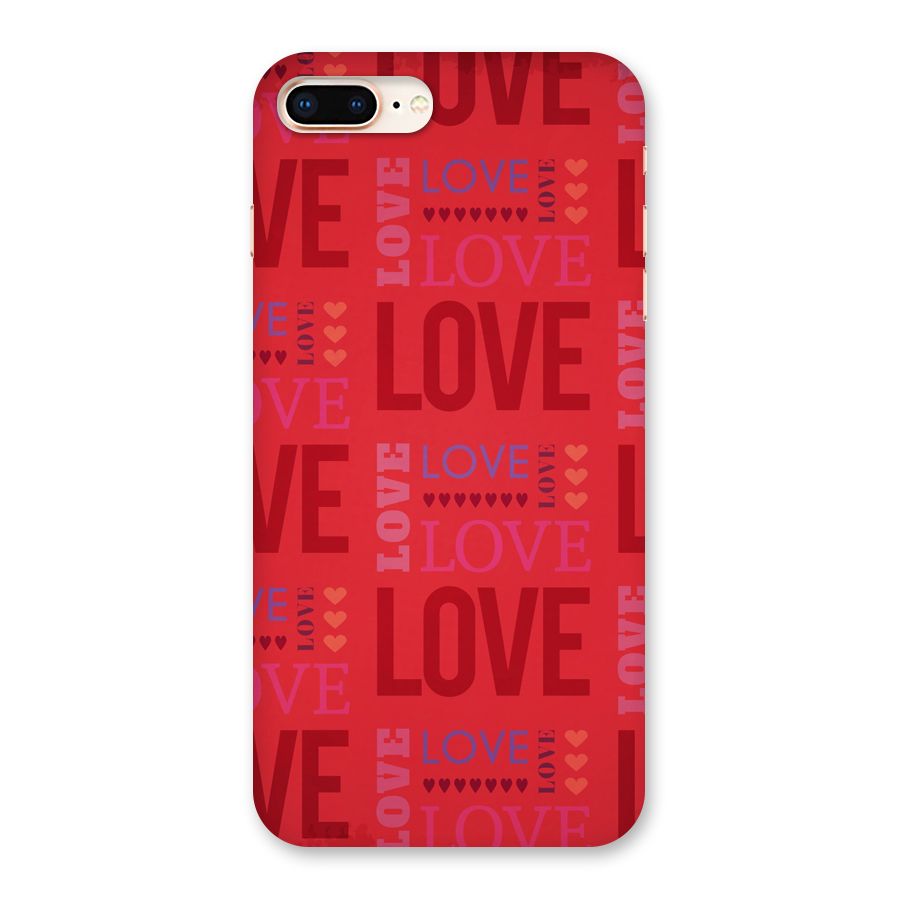 Love Pattern Back Case for iPhone 8 Plus