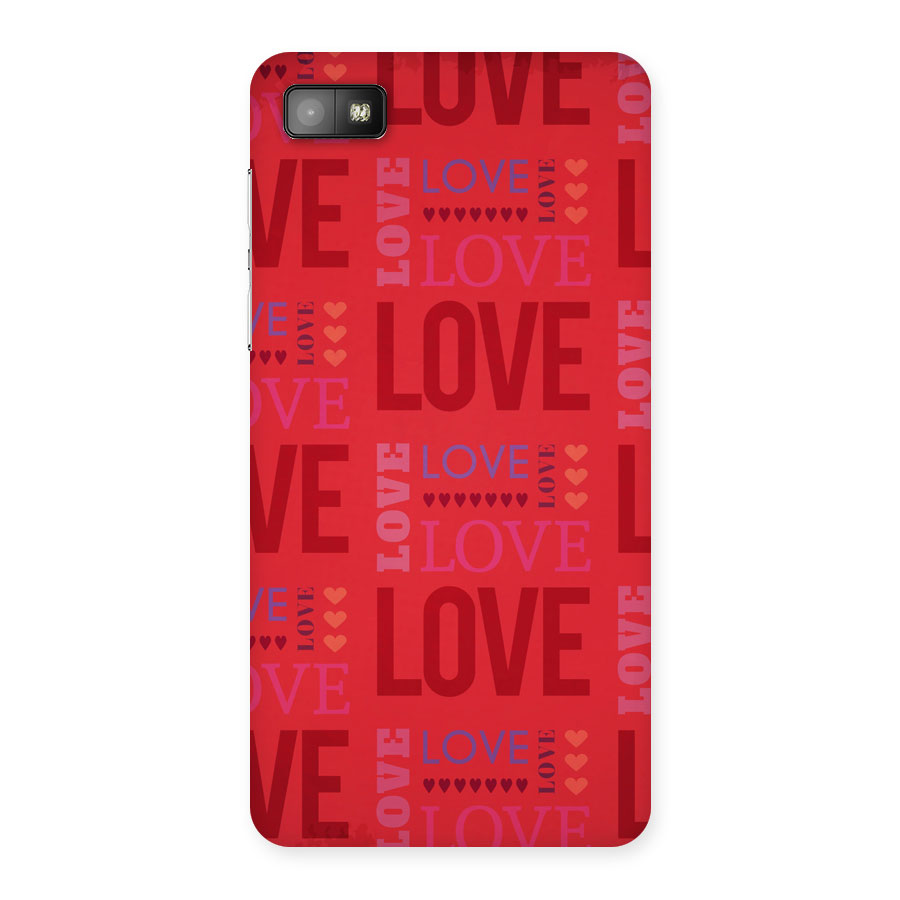 Love Pattern Back Case for Blackberry Z10