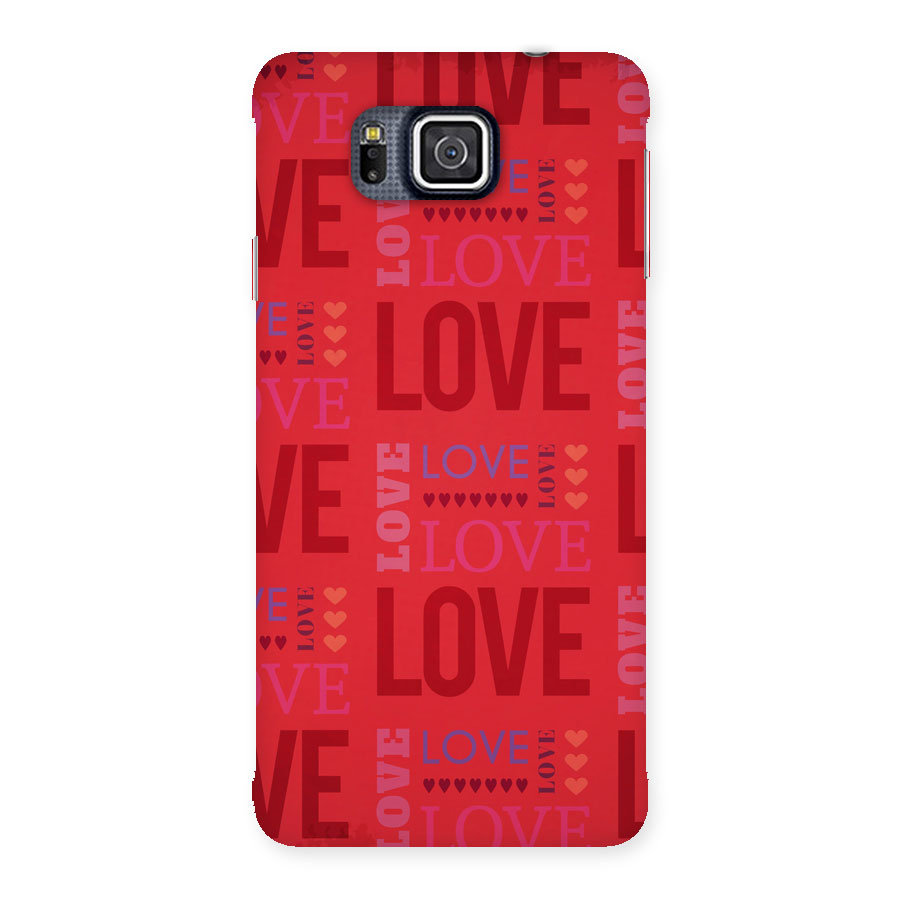 Love Pattern Back Case for Galaxy Alpha