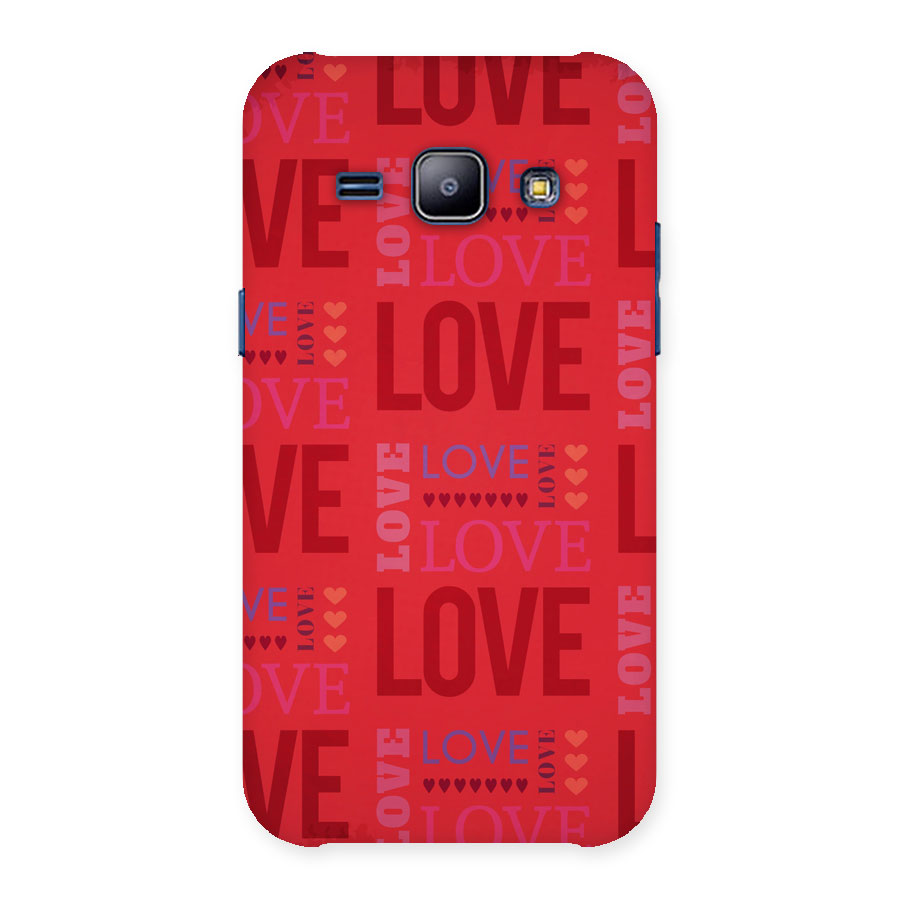 Love Pattern Back Case for Galaxy J1