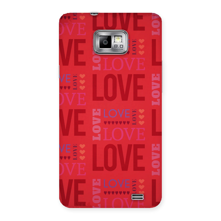 Love Pattern Back Case for Galaxy S2