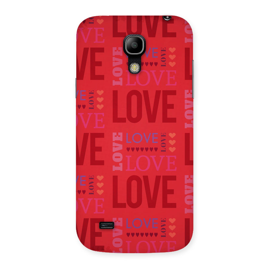 Love Pattern Back Case for Galaxy S4 Mini