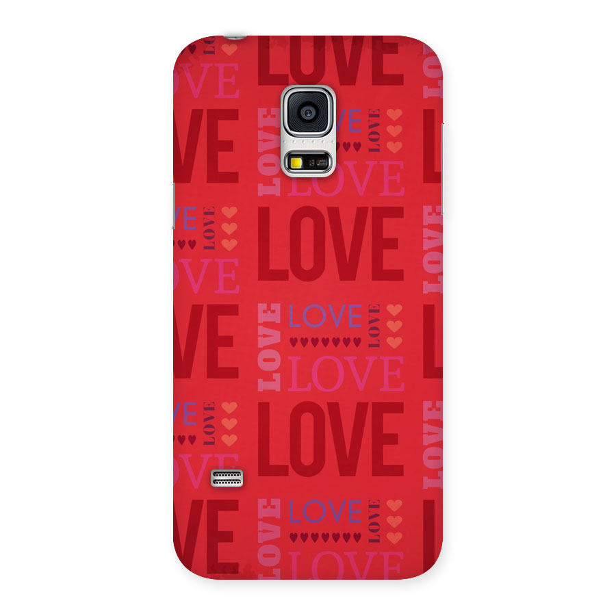 Love Pattern Back Case for Galaxy S5 Mini