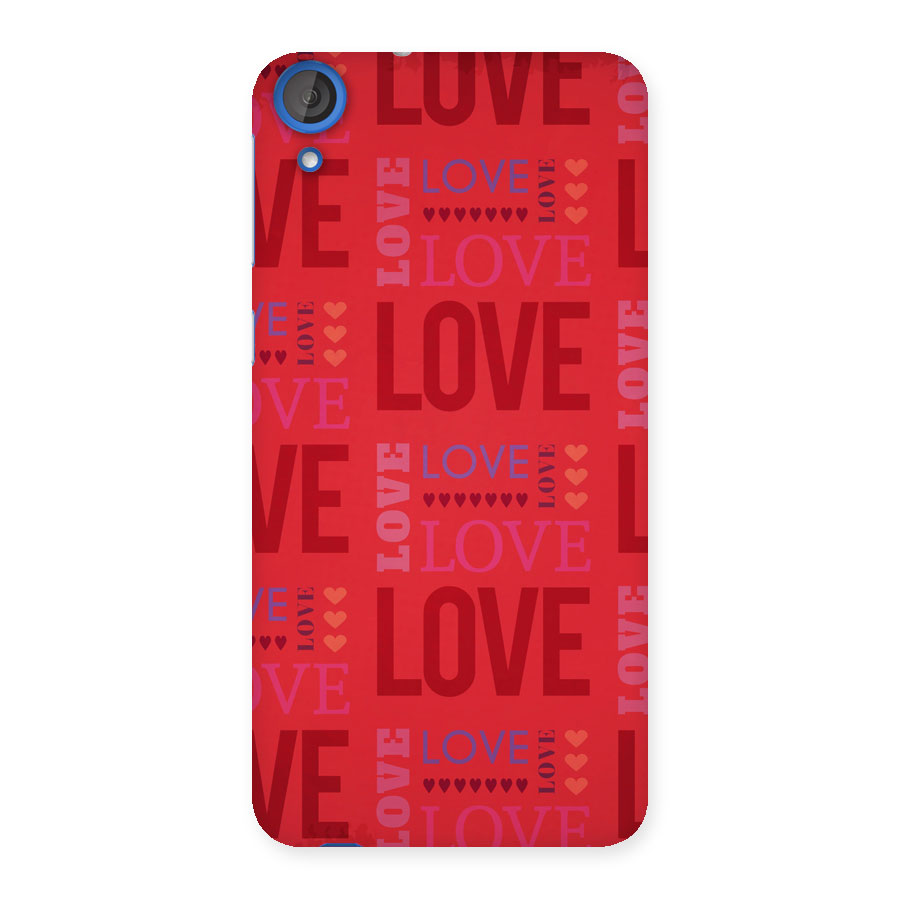 Love Pattern Back Case for HTC Desire 820