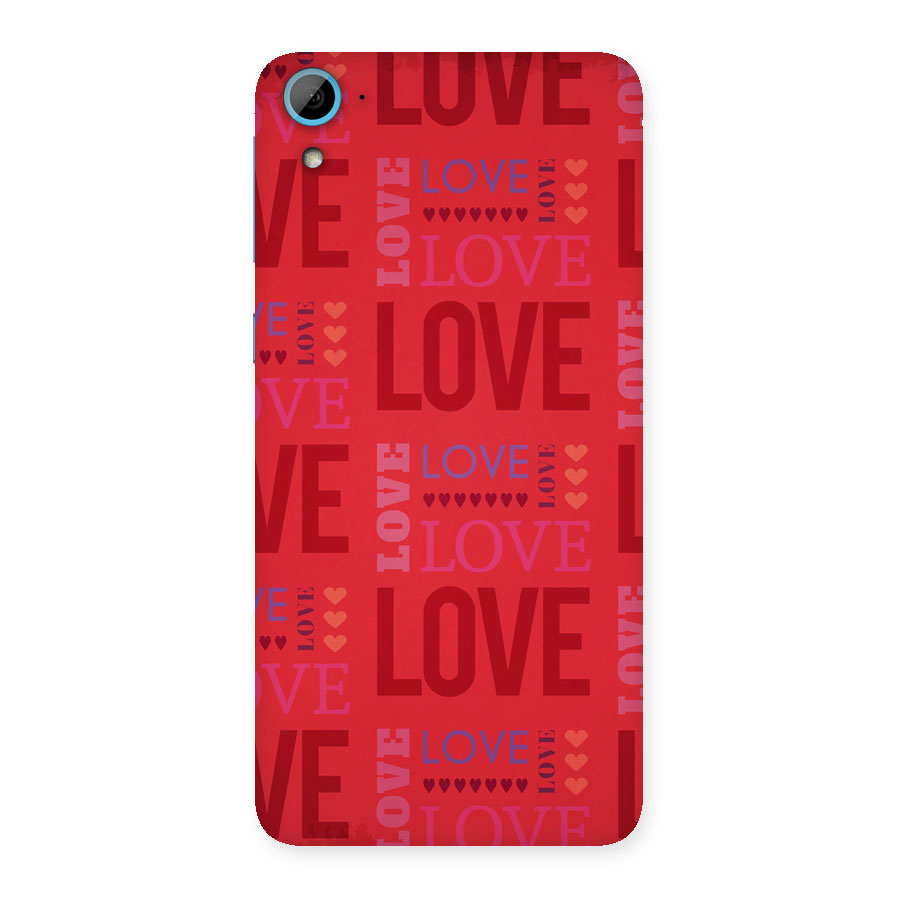 Love Pattern Back Case for HTC Desire 826