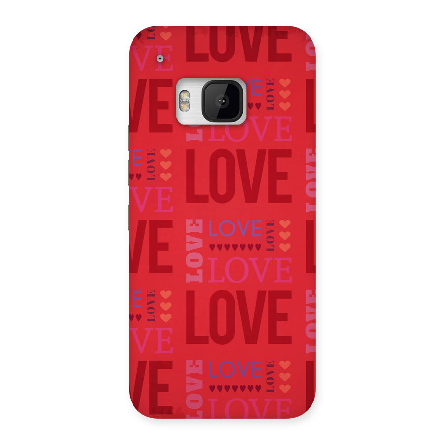 Love Pattern Back Case for HTC One M9