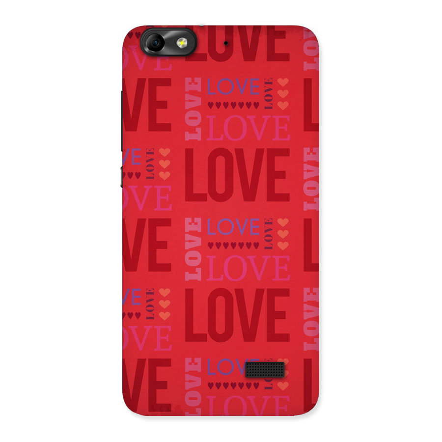Love Pattern Back Case for Honor 4C