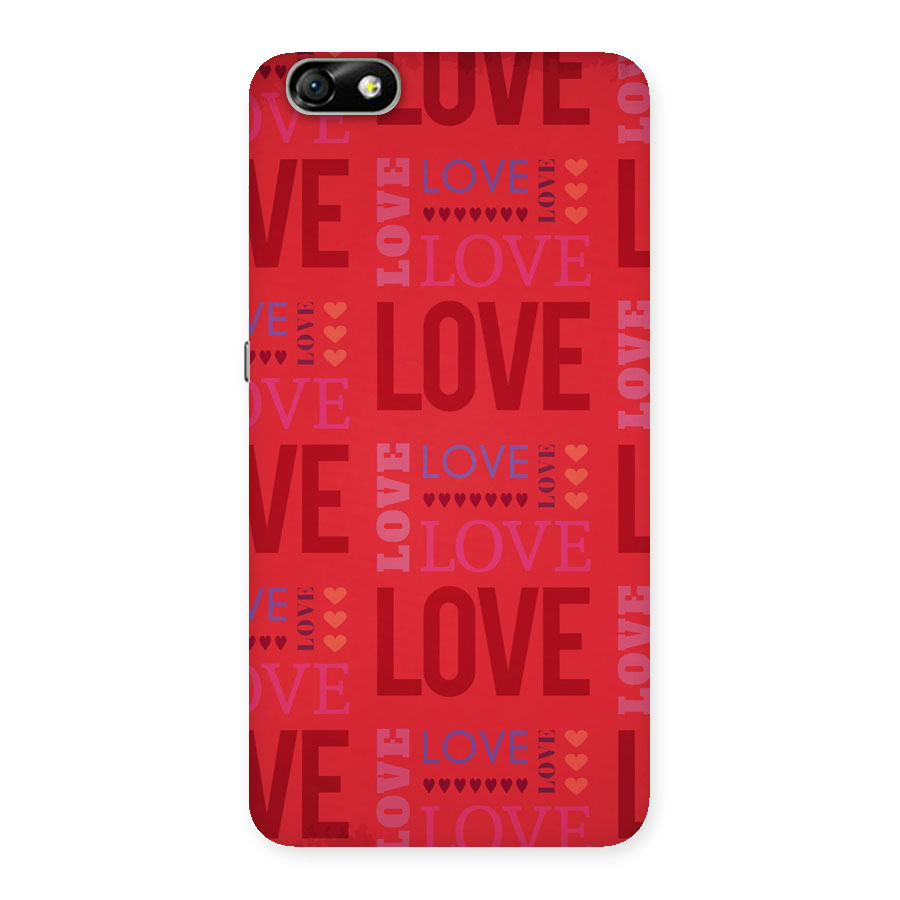Love Pattern Back Case for Honor 4X