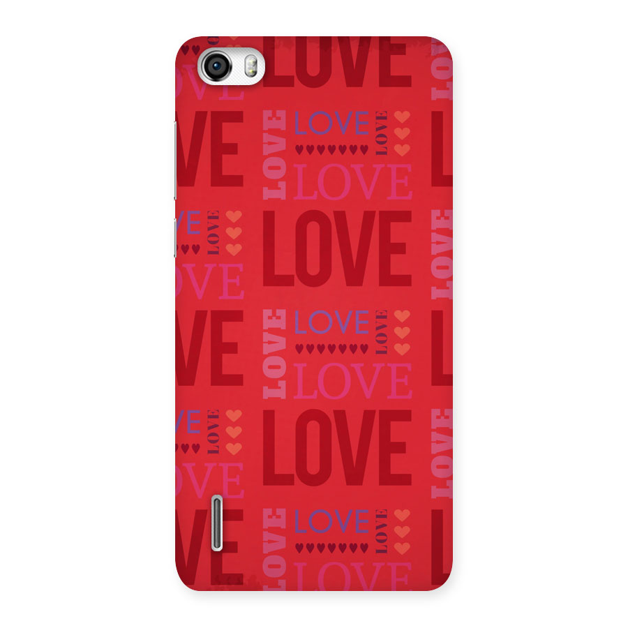 Love Pattern Back Case for Honor 6