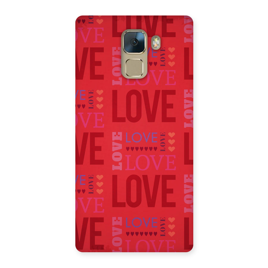 Love Pattern Back Case for Honor 7