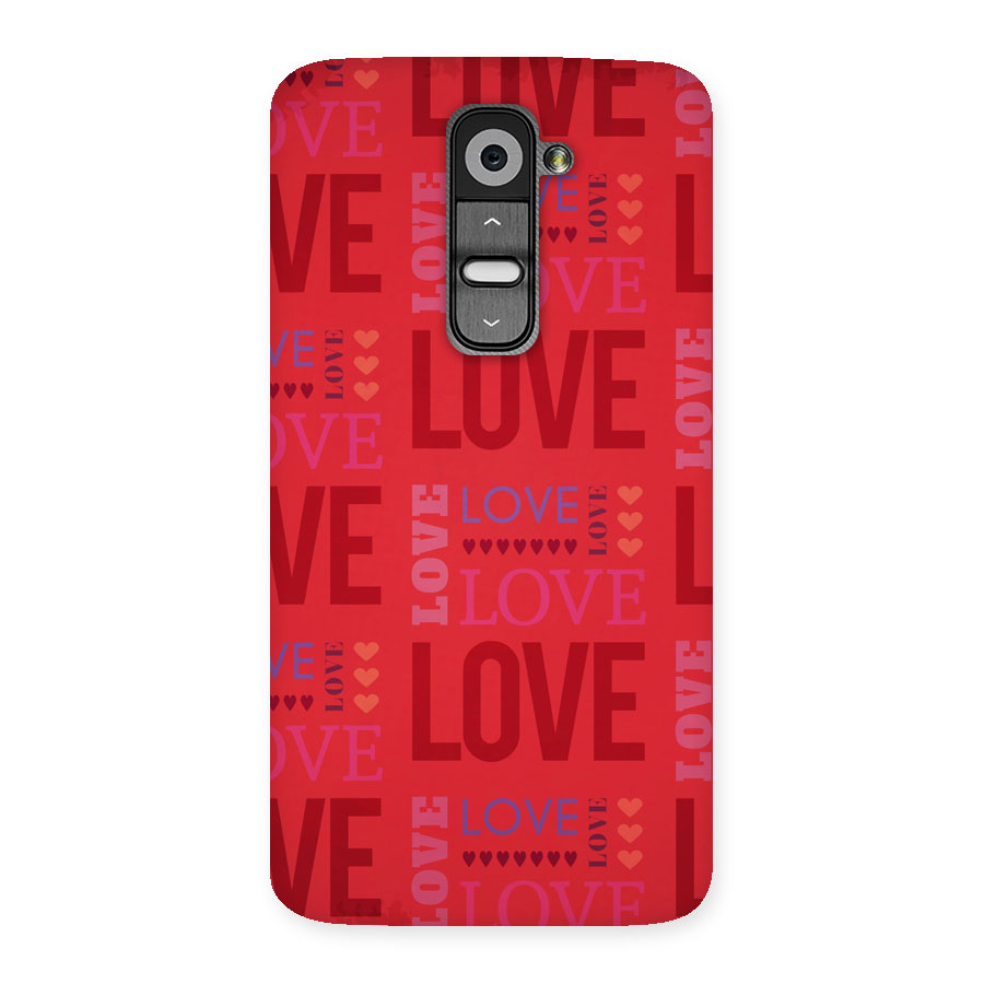 Love Pattern Back Case for LG G2