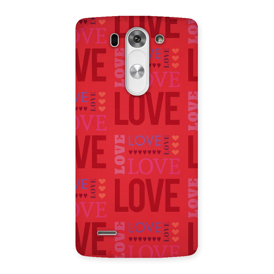Love Pattern Back Case for LG G3 Beat