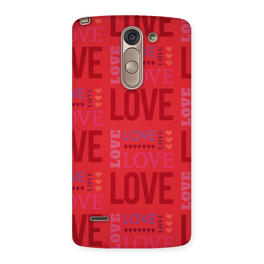 Love Pattern Back Case for LG G3 Stylus