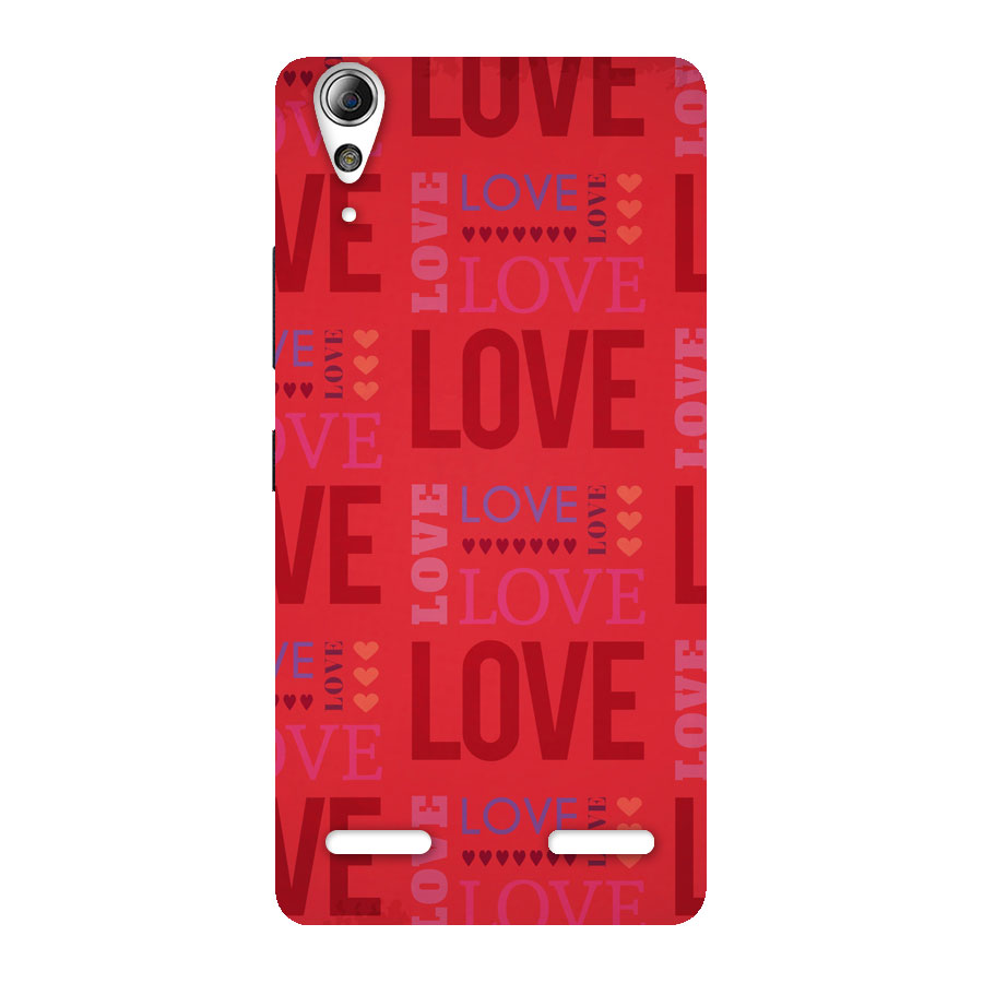 Love Pattern Back Case for Lenovo A6000 Plus