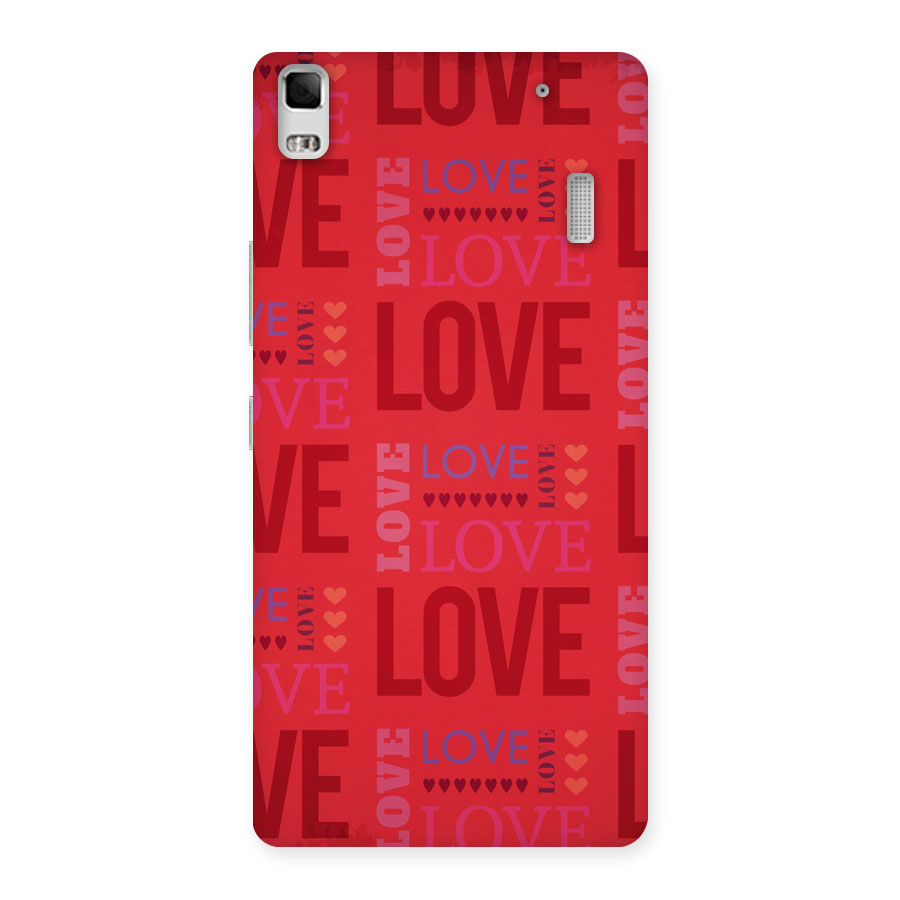 Love Pattern Back Case for Lenovo K3 Note
