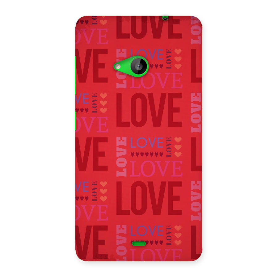 Love Pattern Back Case for Lumia 535