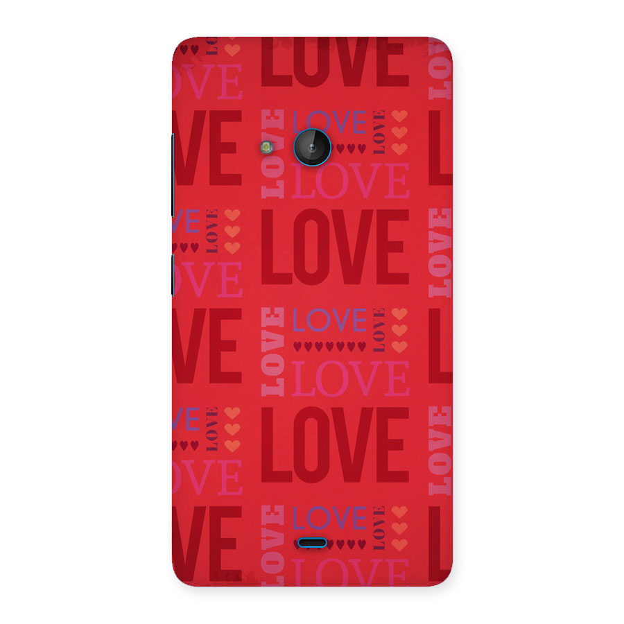 Love Pattern Back Case for Lumia 540