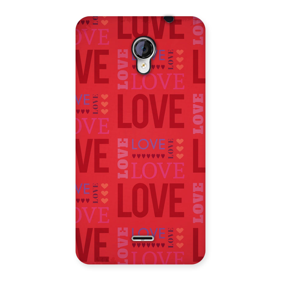 Love Pattern Back Case for Micromax Unite 2 A106