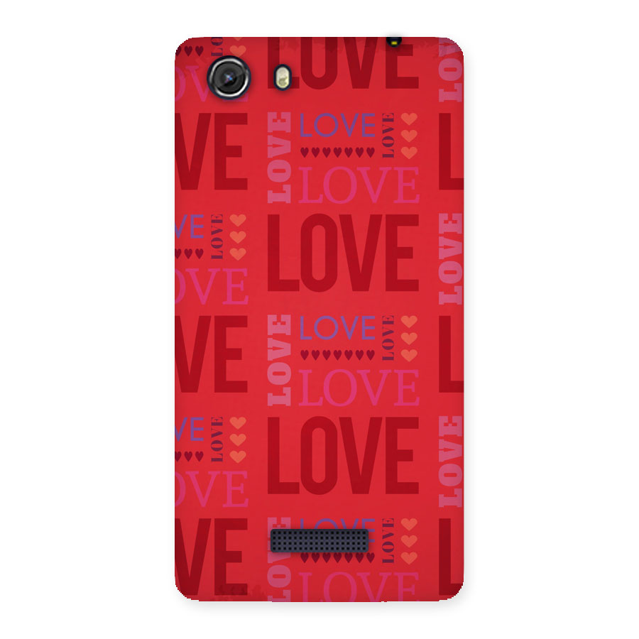 Love Pattern Back Case for Micromax Unite 3