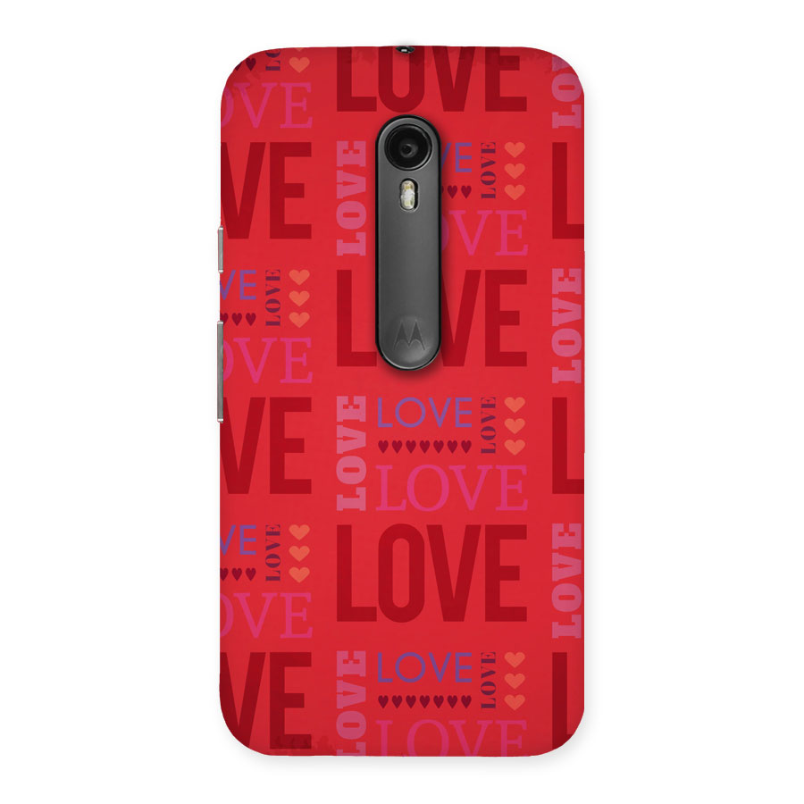 Love Pattern Back Case for Moto G3