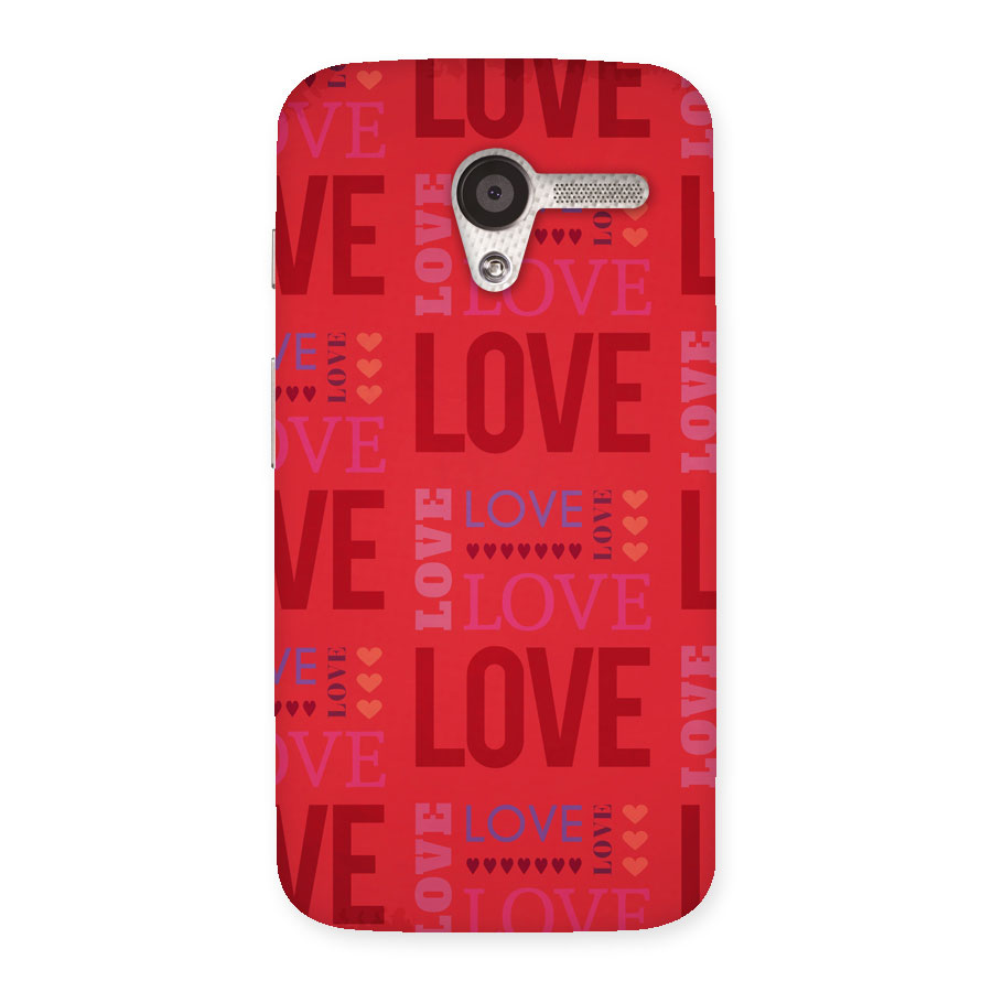 Love Pattern Back Case for Moto X