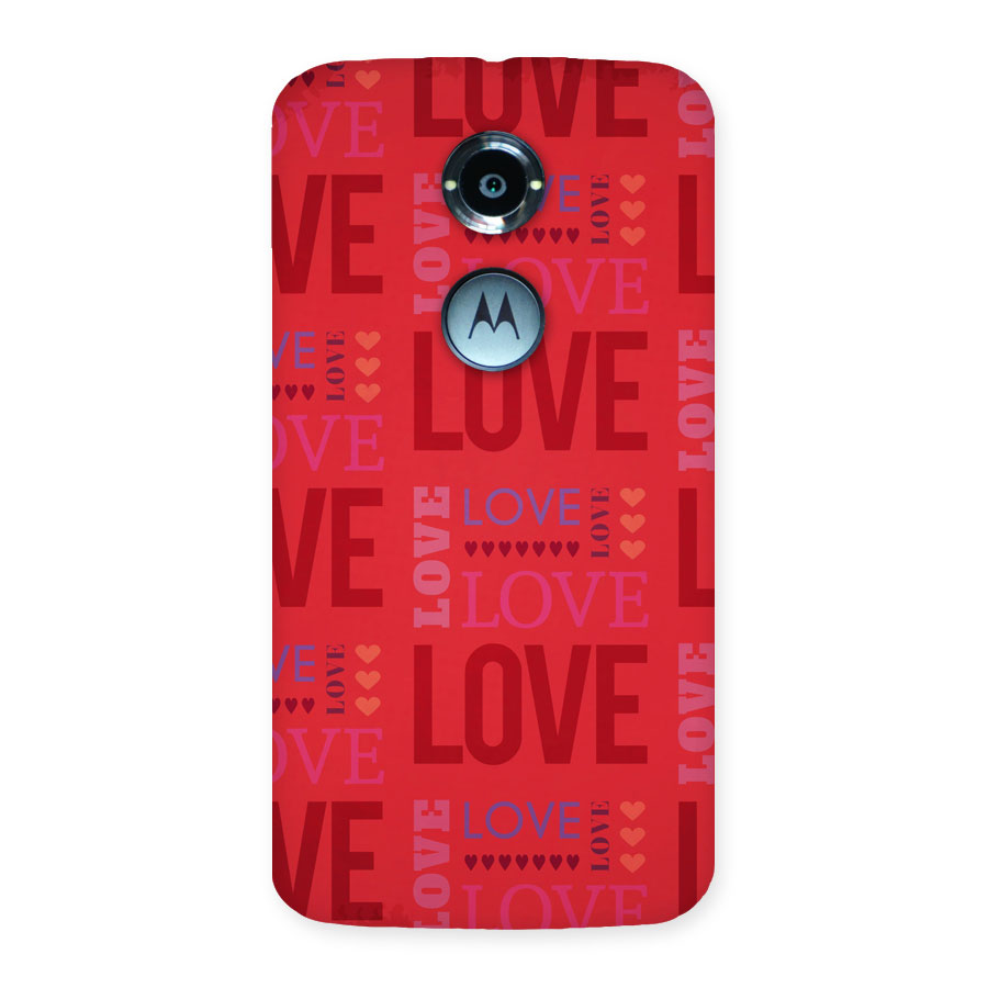 Love Pattern Back Case for Moto X 2nd Gen
