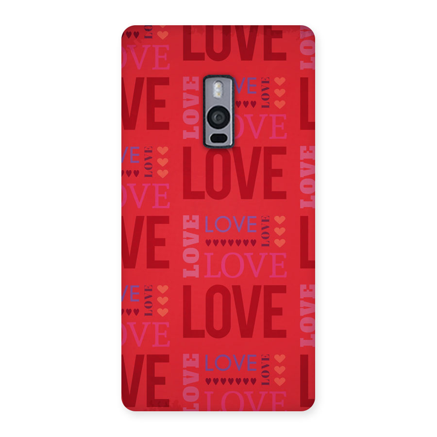 Love Pattern Back Case for Oneplus Two