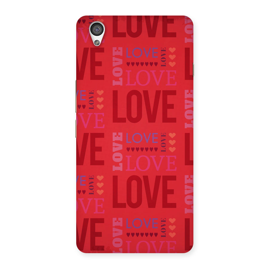 Love Pattern Back Case for Oneplus X