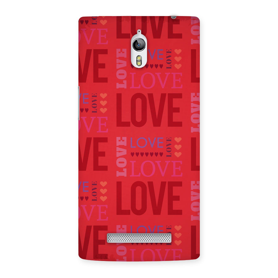 Love Pattern Back Case for Oppo Find 7