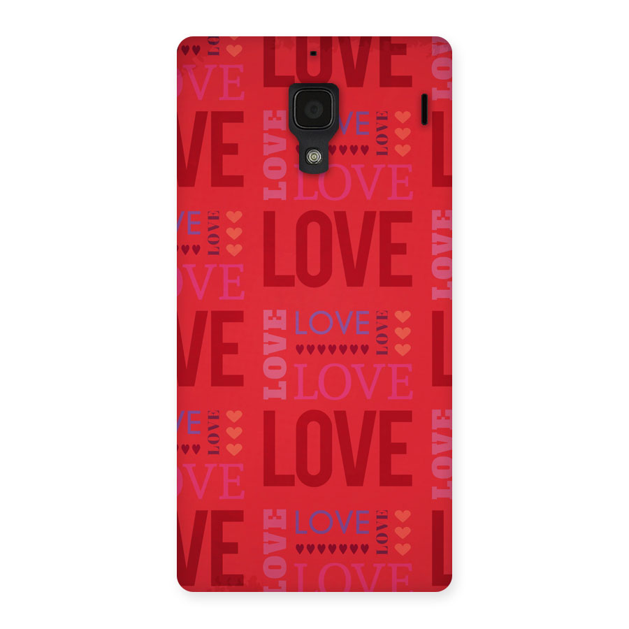 Love Pattern Back Case for Redmi 1S