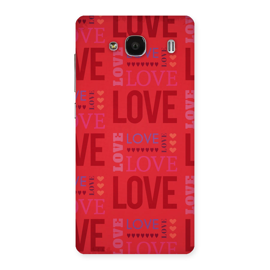 Love Pattern Back Case for Redmi 2